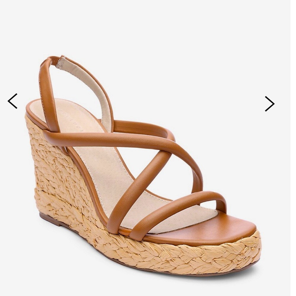 BNIB Sanctuary slingback wedge sandal